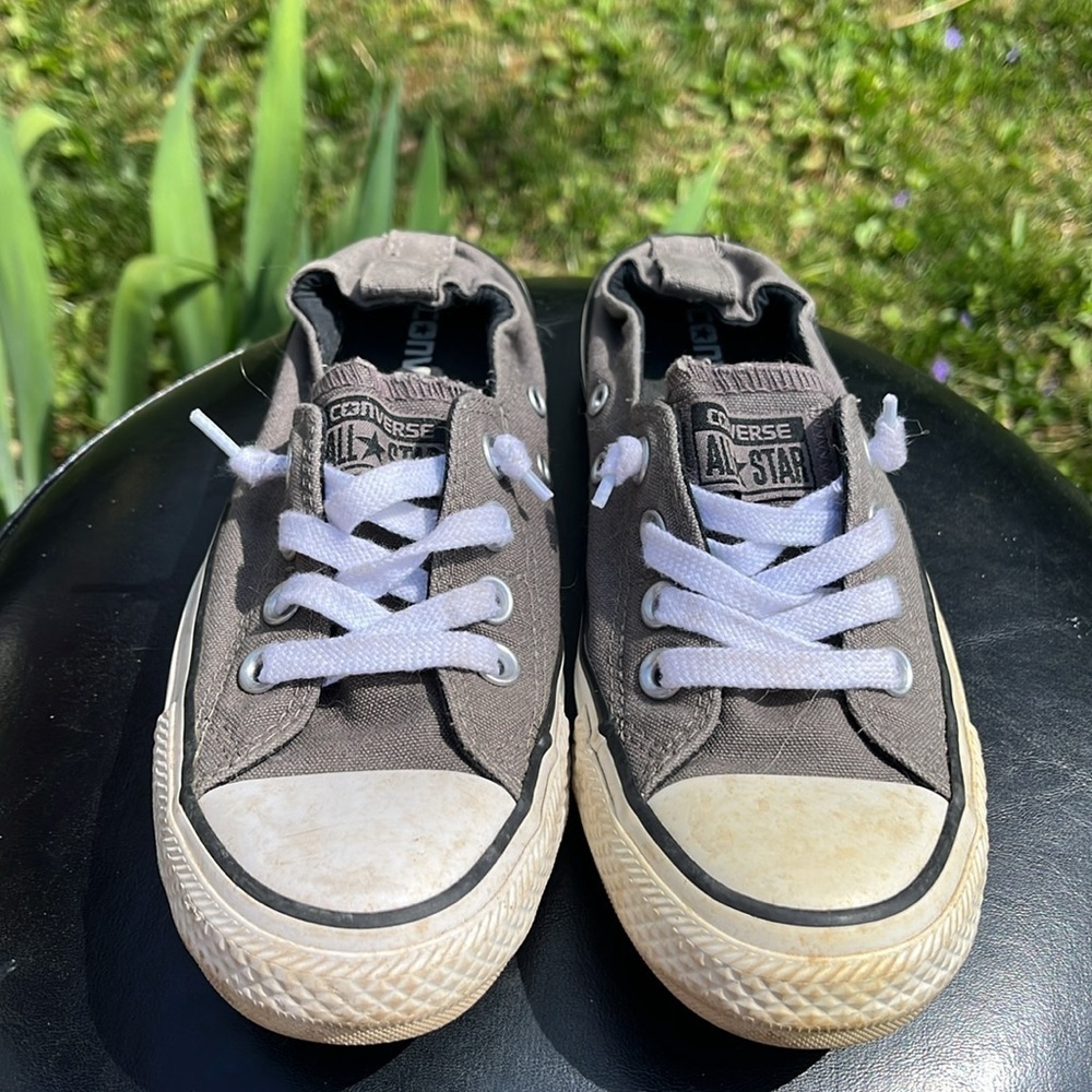 Converse Women's Chuck Taylor All Star Shoreline Slip On, Gray Low-Top Sneakers - Picture 3 of 9